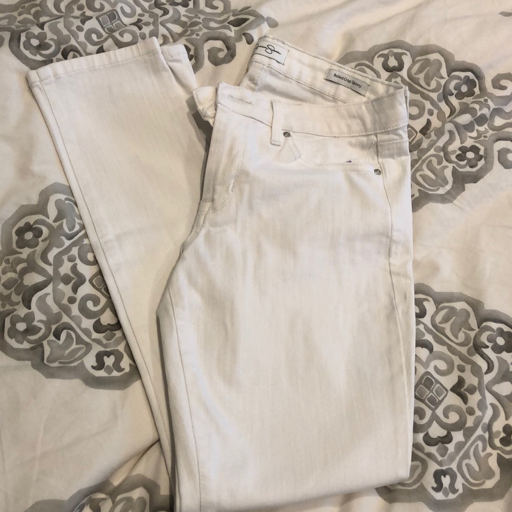 Rolled Crop Skinny Jeans
